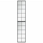 Espejos de pared 2 uds metal negro 100x40 cm