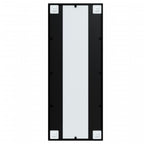Espejos de pared 2 uds metal negro 100x40 cm