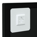 Espejos de pared 2 uds metal negro 100x40 cm
