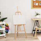 Caballete de pintura madera maciza de haya 100x104x172 cm
