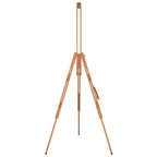 Caballete de pintura madera maciza de haya 100x104x172 cm