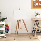 Caballete de pintura madera maciza de haya 100x104x172 cm