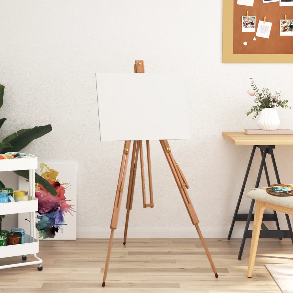 Caballete de pintura madera maciza de haya 100x104x172 cm