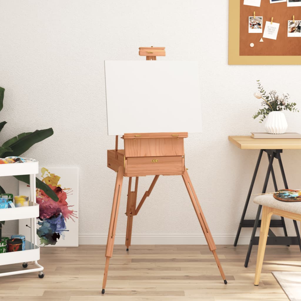 Caballete de pintura madera maciza de haya 100x104x172 cm