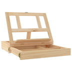 Caballete de sobremesa con cajón madera de pino 33,5x25,5x7cm