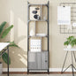 Estante com porta madeira cinzento Sonoma 44,5x30x154,5 cm