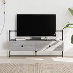 Mueble de TV de pared madera ingeniería negro 60,5x30x51 cm