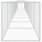 Gallinero con techo acero galvanizado antracita 1003x98x90 cm