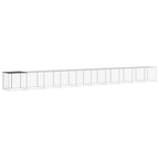 Gallinero con techo acero galvanizado antracita 1003x98x90 cm