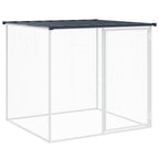 Gallinero con techo acero galvanizado antracita 1003x98x90 cm