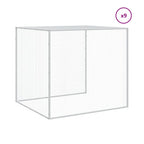 Gallinero con techo acero galvanizado antracita 1003x98x90 cm