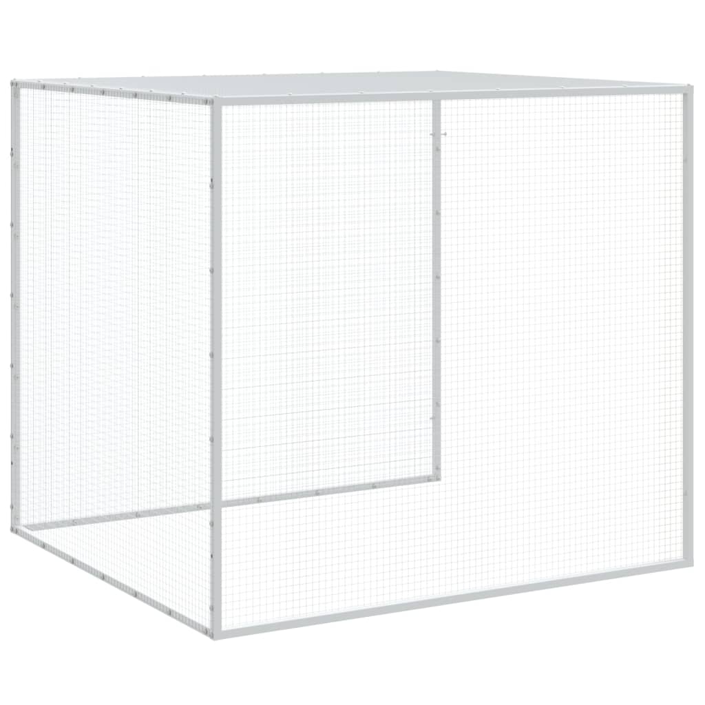 Gallinero con techo acero galvanizado antracita 1003x98x90 cm