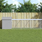 Gallinero con corral acero galvanizado gris 110x1017x110 cm