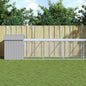 Gallinero con corral acero galvanizado gris 110x1017x110 cm