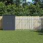 Gallinero con corral acero galvanizado gris 110x1017x110 cm
