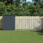 Gallinero con corral acero galvanizado gris 110x1017x110 cm