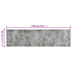 Alfombra de cocina lavable terciopelo aspecto hormigón 45x150cm