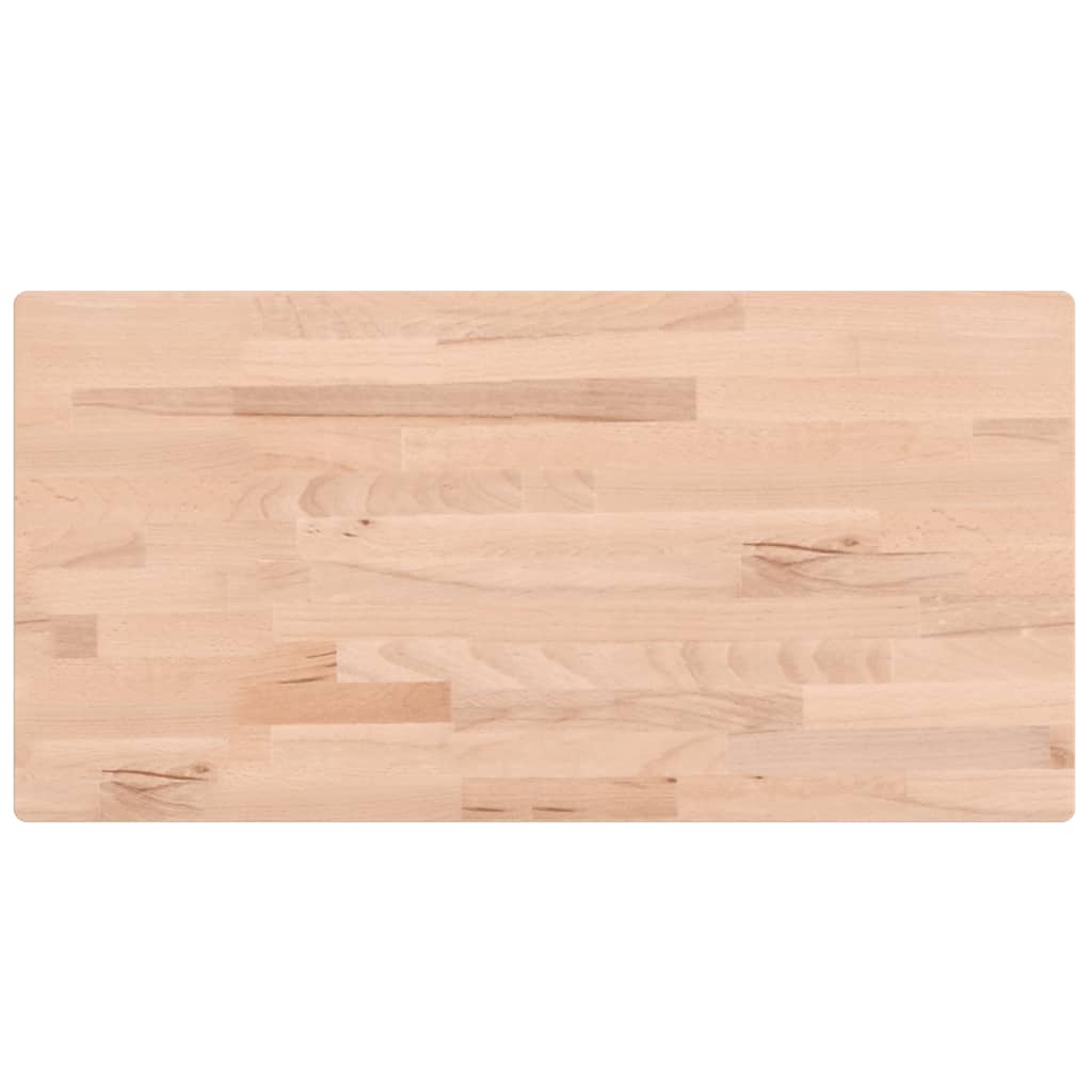 Encimera de baño madera maciza de haya 100x50x1,5 cm