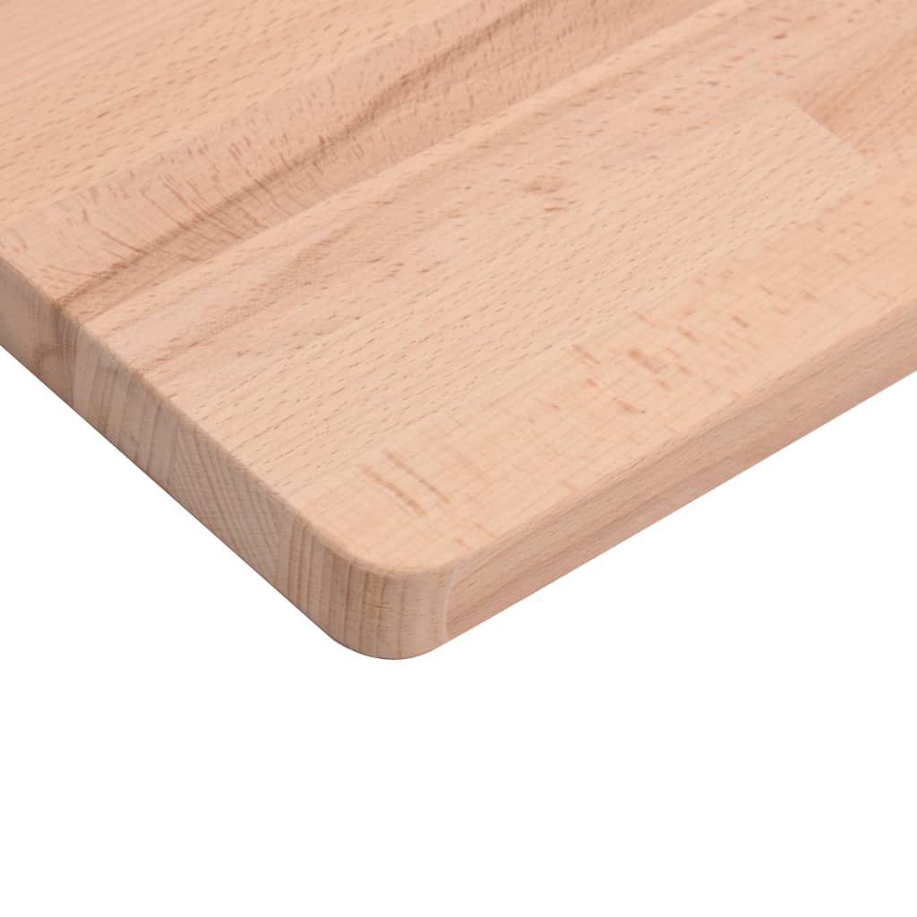 Encimera de baño madera maciza de haya 100x50x1,5 cm