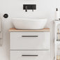 Encimera de baño madera maciza de haya 100x50x1,5 cm