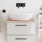 Encimera de baño madera maciza de haya 100x50x1,5 cm