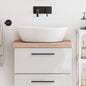 Encimera de baño madera maciza de haya 100x50x1,5 cm