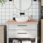 Encimera de baño madera maciza de haya 100x50x1,5 cm