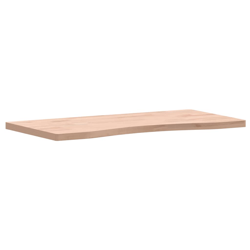 Tablero de escritorio madera maciza de haya 80x(36-40)x2,5 cm