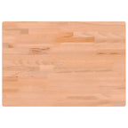 Tablero de escritorio madera maciza de haya 80x55x2,5 cm
