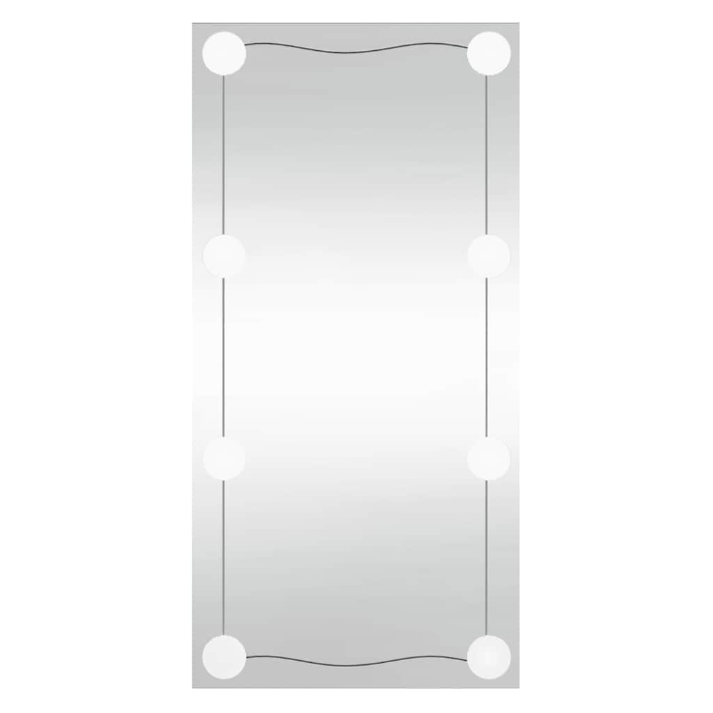 Espejo de pared con luces LED vidrio rectangular 30x60 cm