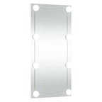 Espejo de pared con luces LED vidrio rectangular 30x60 cm