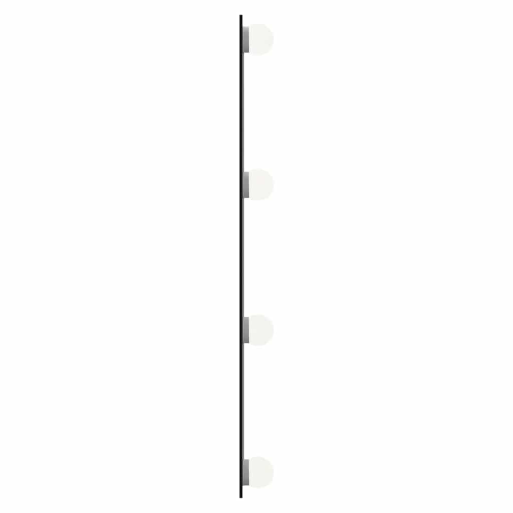 Espejo de pared con luces LED vidrio rectangular 30x60 cm