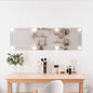 Espejo de pared con luces LED vidrio rectangular 30x60 cm