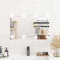 Espejo de pared con luces LED vidrio rectangular 30x60 cm