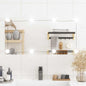 Espejo de pared con luces LED vidrio rectangular 30x60 cm