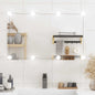 Espejo de pared con luces LED vidrio rectangular 30x60 cm