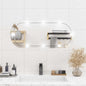 Espejo de pared con luces LED vidrio rectangular 30x60 cm