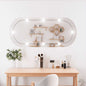 Espejo de pared con luces LED vidrio rectangular 30x60 cm