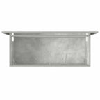 Armario de baño con espejo madera de ingeniería gris hormigón