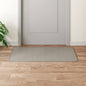 Alfombra de pasillo con aspecto de sisal color arena 50x100 cm