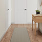 Alfombra de pasillo con aspecto de sisal color arena 50x100 cm