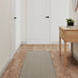 Alfombra de pasillo con aspecto de sisal color arena 50x100 cm