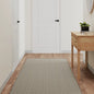 Alfombra de pasillo con aspecto de sisal color arena 50x100 cm