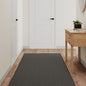 Alfombra de pasillo con aspecto de sisal color arena 50x100 cm