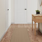 Alfombra de pasillo con aspecto de sisal color arena 50x100 cm