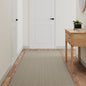 Alfombra de pasillo con aspecto de sisal color arena 50x100 cm