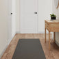 Alfombra de pasillo con aspecto de sisal color arena 50x100 cm
