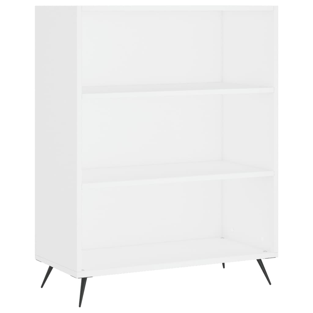 Aparador alto madera de ingeniería blanco 69,5x32,5x180 cm