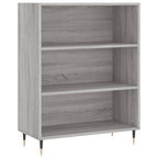 Aparador alto madera de ingeniería gris Sonoma 69,5x32,5x180 cm