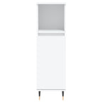 Juego de muebles de baño 3 pzas madera contrachapada blanco